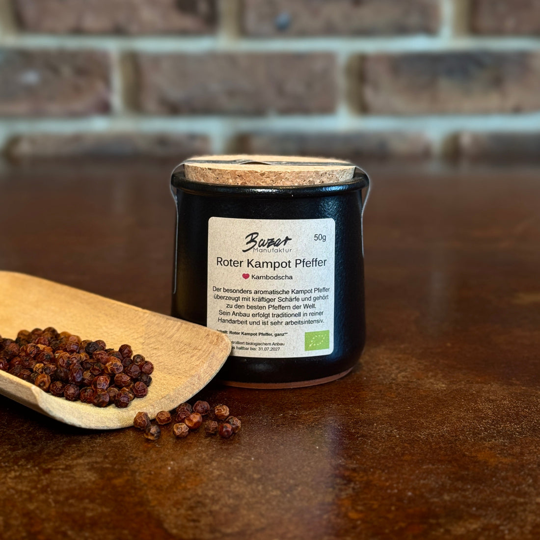 Bio Roter Kampot Pfeffer – „Intensiv & Handverlesen“ 50 g