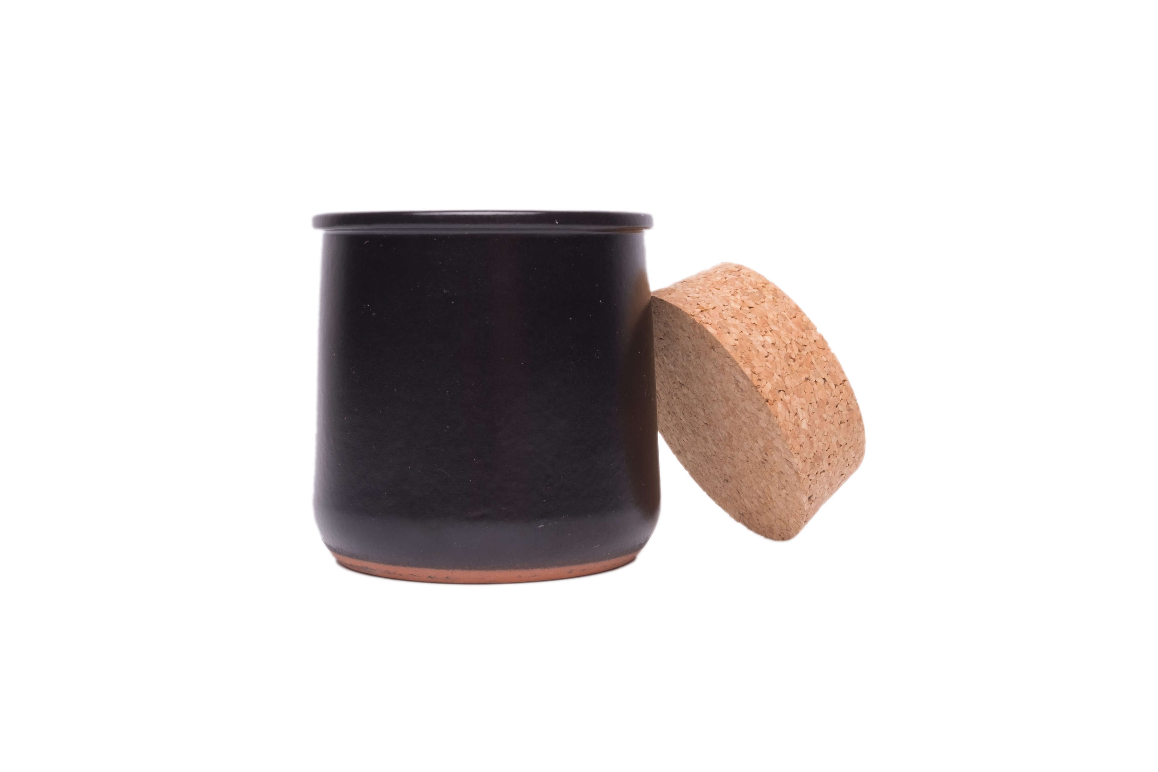 Ceramic aroma protection box with cork lid