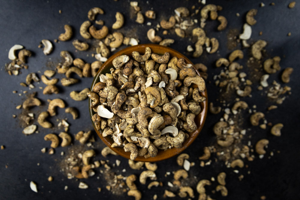 Organic Cashew Nuts Pepper Garlic