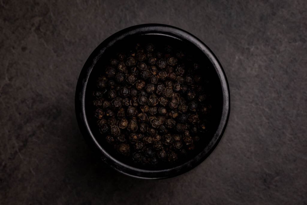 Organic black Kampot pepper